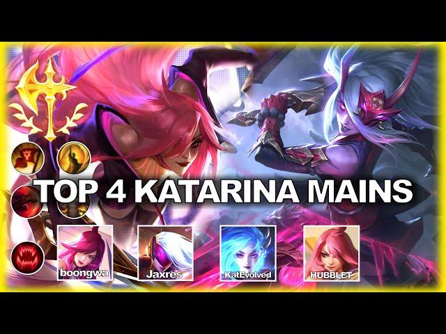 TOP 4 KATARINA MAINS MONTAGE - "HUBBLET, KATEVOLVED, JAXRES, BOONGWA" | LOL TIME STREAMERS