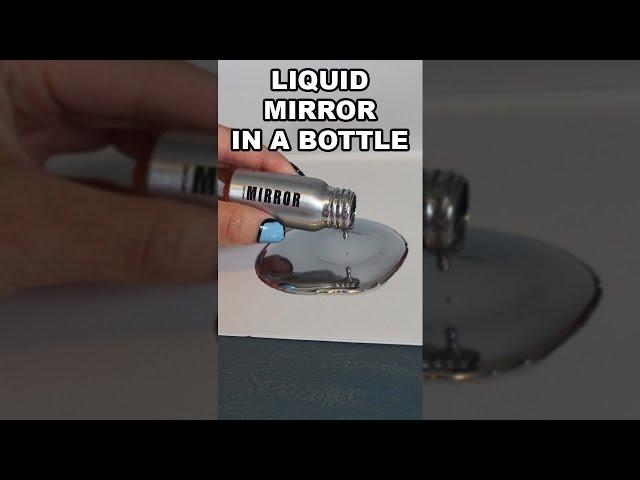Testing A Liquid Mirror In A Bottle #shorts