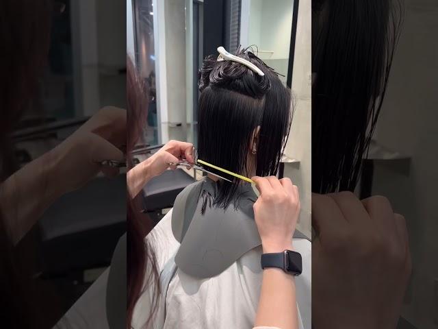 엉키고 빗질힘든 긴머리 안녕 #단발태슬컷 #단발머리 #태슬컷