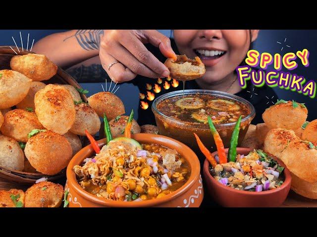 SPICY PANIPURI CHALLENGE | PANIPURI EATING CHALLENGE | INDIAN STREET FOOD | EATING VERY SPICY FOOD