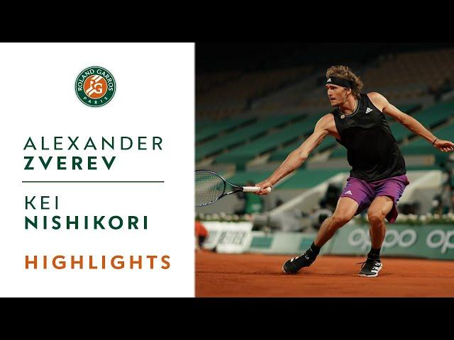 Alexander Zverev vs Kei Nishikori - Round 4 Highlights I Roland-Garros 2021