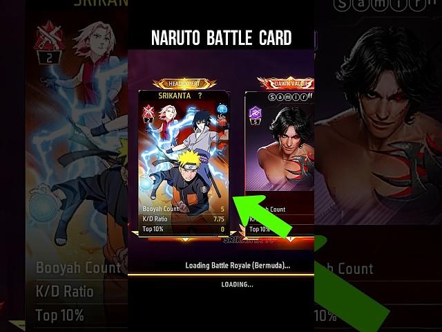 New Naruto Battle Card  Free Fire Battle Card Naruto Shippuden | Free Fire X Naruto #srikantaff