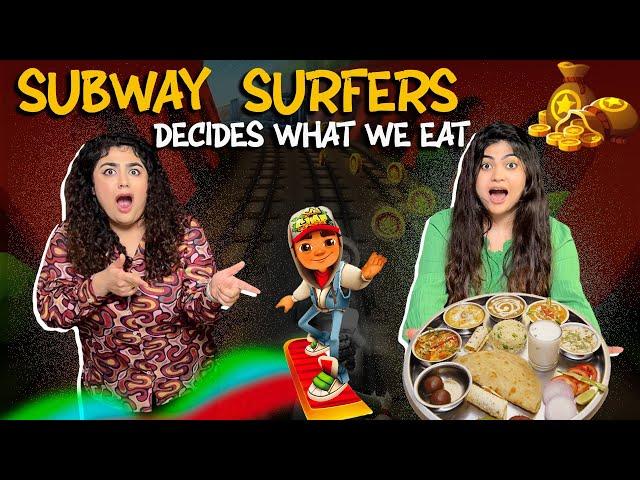 Subway Surfers Decides Our Budget for the Day!  | 24 Hours Food Challenge #thakursisters