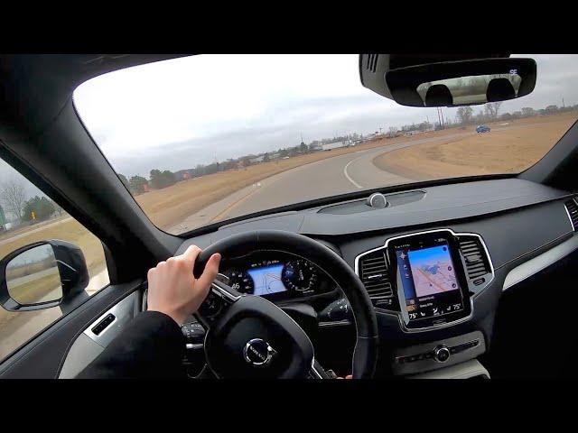 2020 Volvo XC90 T6 R-Design AWD - POV Test Drive (Binaural Audio)