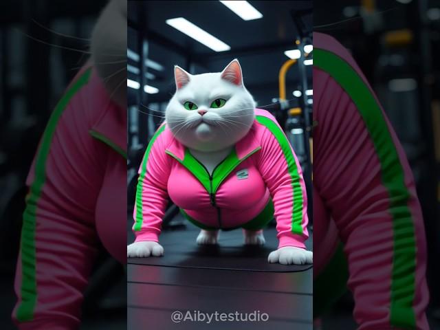 Fat cat becomes model  #cat #kitten #shorts #usa