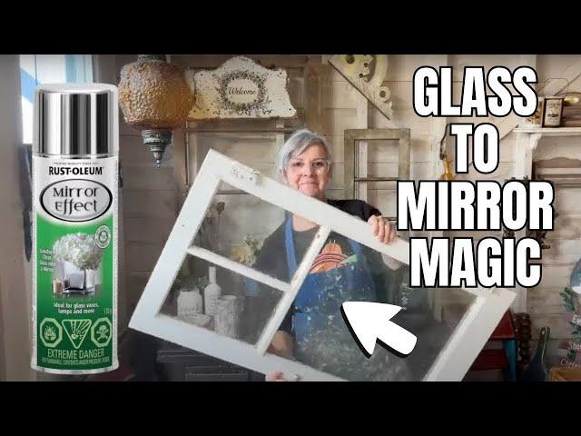 Glass to Mirror Magic: DIY Upcycle with Mirror Spray Paint