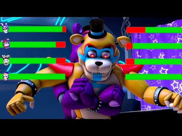 [SFM FNaF] Security Breach vs Rejected Security Breach WITH Healthbars