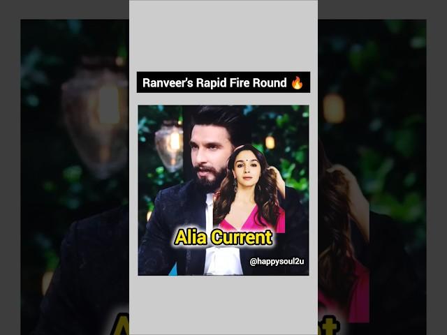  Ranveer Singh's Rapid Fire koffee with karan #shorts #koffeewithkaran #ranveersingh #bollywood
