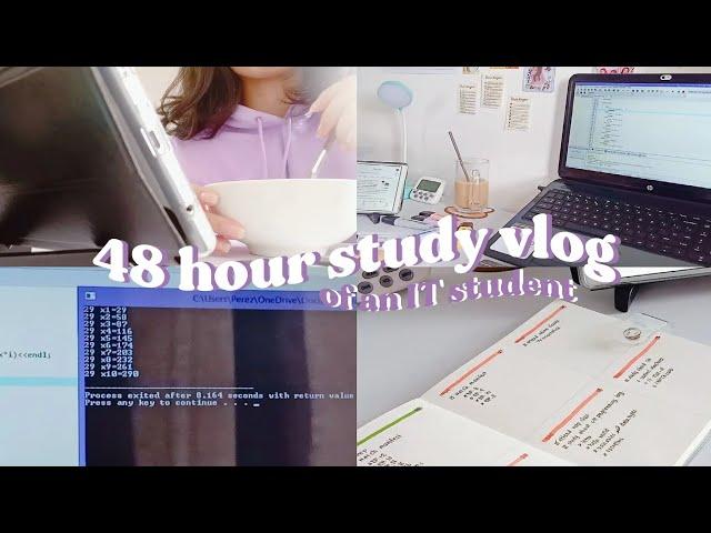  48 hr study vlog of an Information Technology student — learning C++ | Philippines