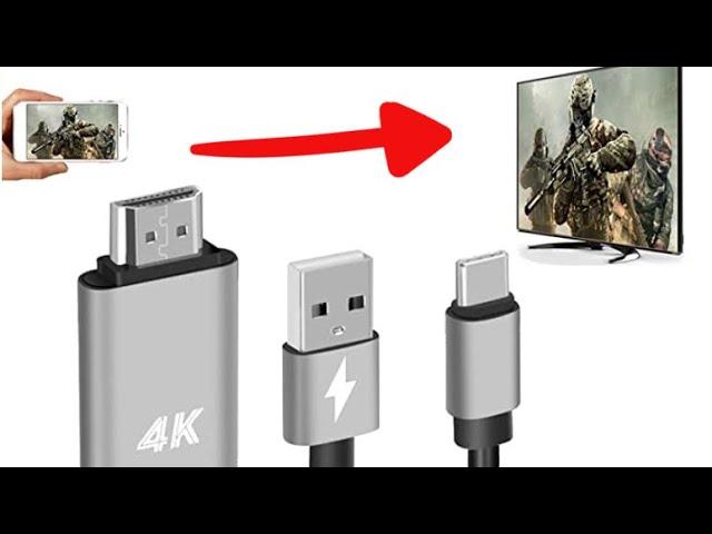 How to Connect Android Phone to TV or Projector with HDMI cable