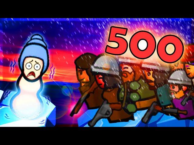 OUTNUMBERED!!!  Rimworld Ice Sheet 500% Difficulty