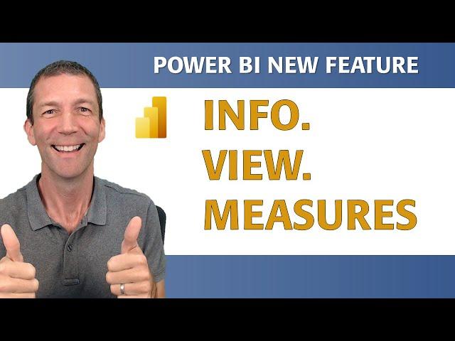 Power BI INFO.VIEW.MEASURES   - Share Measures with End Users