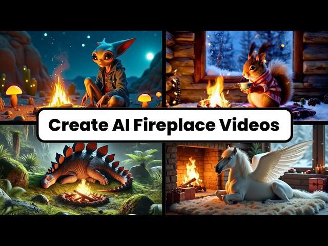 How to Make Cozy AI Fireplace Videos with Kling | Step-by-Step Tutorial