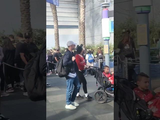 A very crowded situation in Tomorrowland during the Holidays Disneyland Park California (11/25/2024)