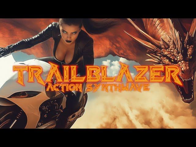 SYNTHESAUR - Trailblazer [full album] 80s Retro Synthwave Mix, Action Movie // Royalty Free