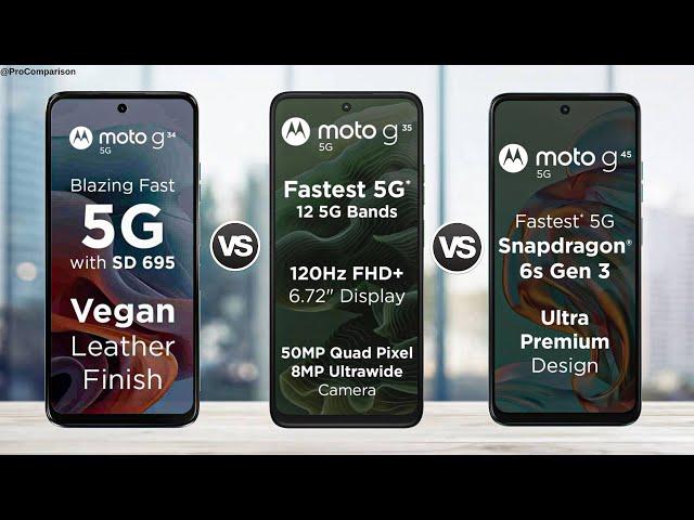 Moto G34 5g vs Moto G35 5g vs Moto G45 5g || Full Comparison