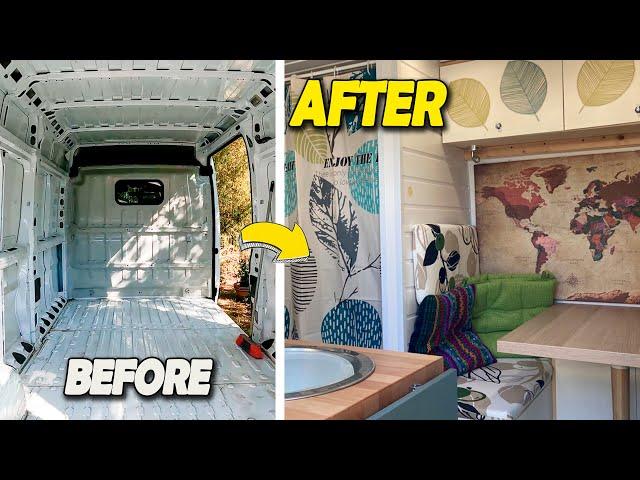 VAN Build Timelapse | Van conversion DIY Fiat Ducato | Vanlife Start fo finish, 1 YEAR in 20 minutes