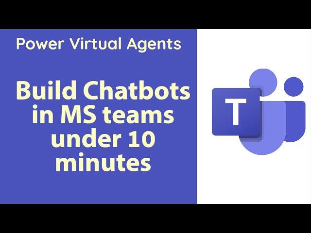 MS Teams - Create chat bot in 10 minutes