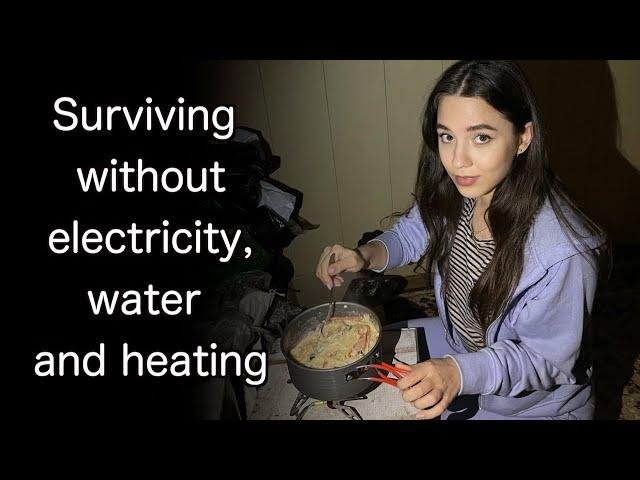 My life in Ukraine during the war with no electricity, water and heating in winter