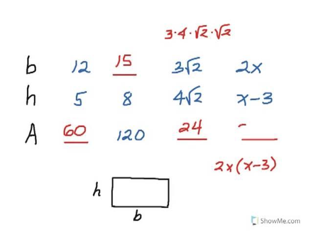 How to Geometry: 11.1 Areas of Rectangles