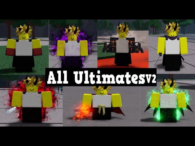 ALL ULTIMATES IN STRONGEST BATTLEGROUNDS V2 #thestrongestbattlegrounds