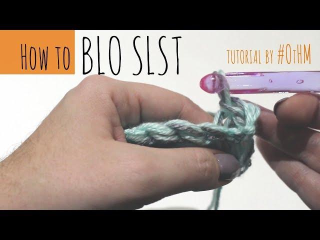 How to BLO (back loop only) SLST (slip stitch) a crochet tutorial. Faux knit squishy beanie pattern.