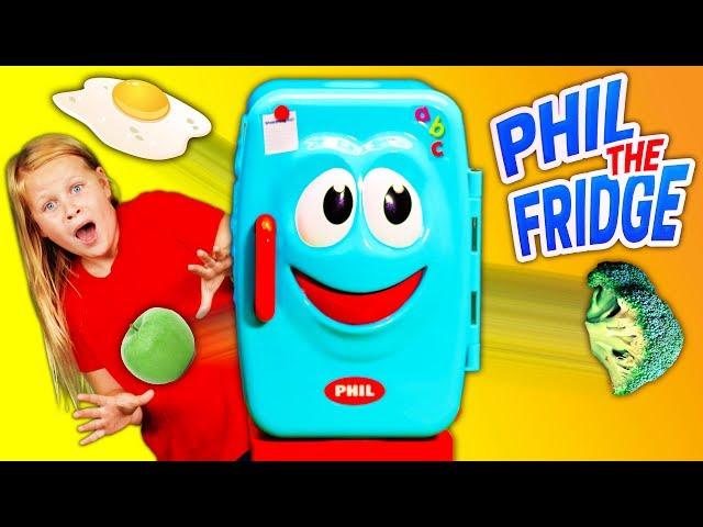 Assistant Plays Phil the Fridge Game with PJ Masks and Vampirina