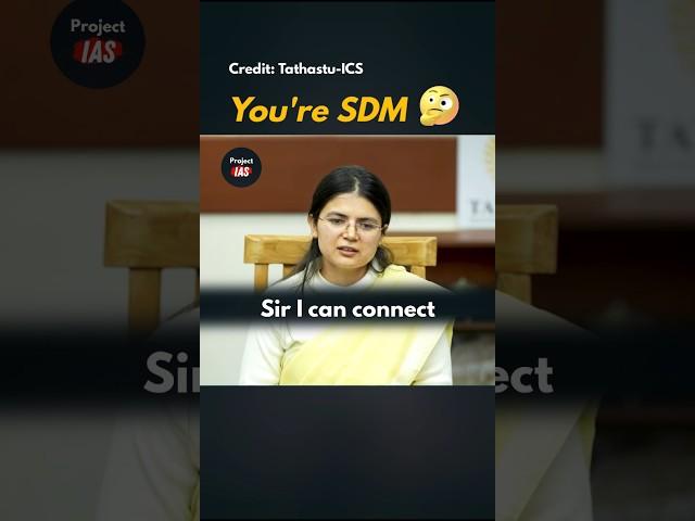 Suppose You're SDM  IAS Interview | Study Motivation