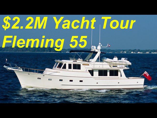 2.2 Million Dollar Yacht Tour : Fleming 55