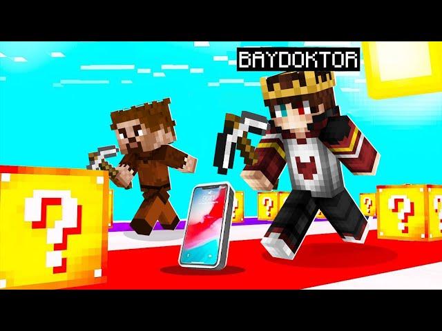 FAKİR VS ZENGİN ŞANS BLOKLARI  - Minecraft