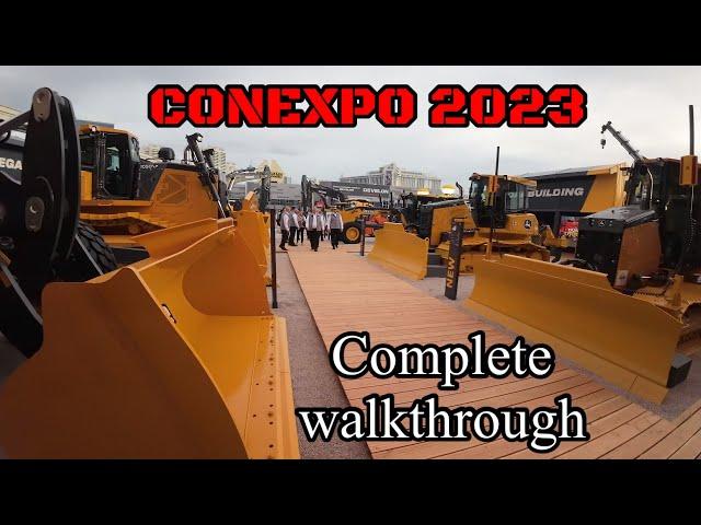 2023 Conexpo show in Las Vegas complete full walkthrough. This place is huge with cool equipment!