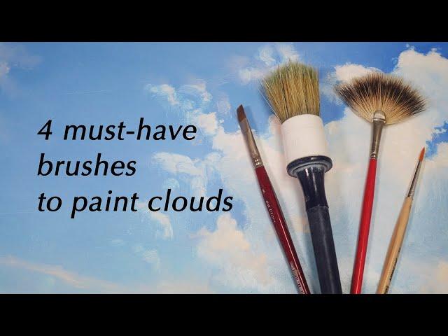 4 must-have brushes to paint clouds