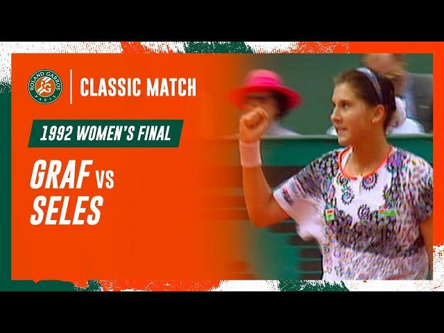 Seles vs Graf 1992 Women's final | Roland-Garros Classic Match