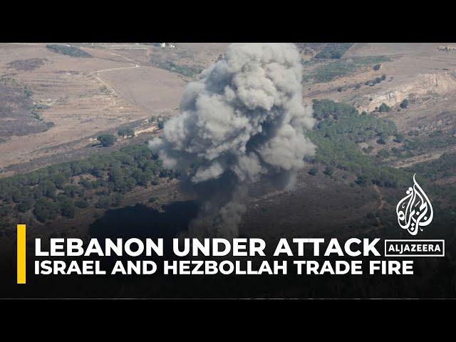 Thousands fleeing south Lebanon as Israel and Hezbollah continue to trade fire