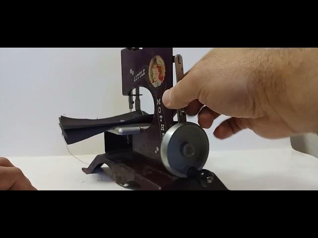 Vintage 1950's metal "Little Mother" toy sewing machine ebay item customer video (sold)