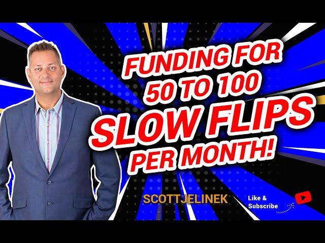 Funding for 50 to 100 Slow Flips per month!  #realestate #realestateinvesting #slowflip