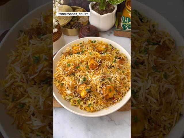 Paneer Dum Biryani Recipe #shorts #paneer #biryani #viral