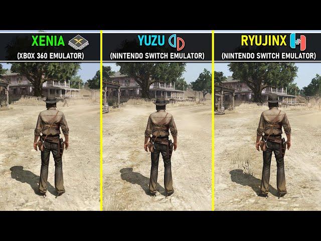 Red Dead Redemption | Xenia vs Yuzu vs Ryujinx | PC Emulators Performance Comparison | 1440P