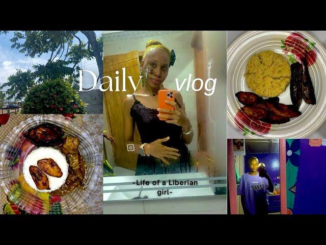 Days in my life as a Liberian girl | home cooking + working | slice of life