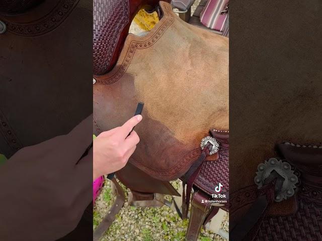 Saddle cleaning! Contact us! #saddle #cleaning #horseriding #fyp