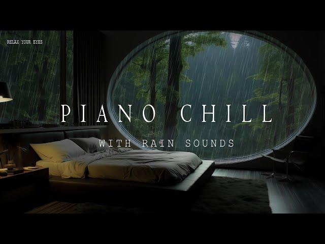 Gentle Piano Harmonies with Relaxing Rainfall ️ Perfect Music for a Stress-Free Night 