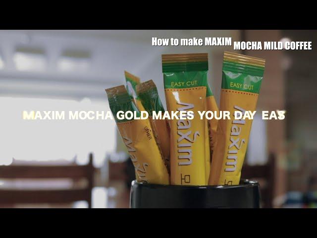 How to make MAXIM MOCHA GOLD MILD stick coffee (Korean mix coffee)