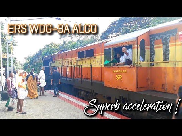 Amazing Acceleration | 13197 ERS WDG-3A ALCo gains max speed within 60 sec | Chirayinkeezhu