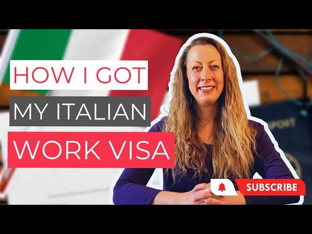 How I Got my ITALIAN WORK VISA | Visa per lavoro autonomo | Live your dreams in Italy!