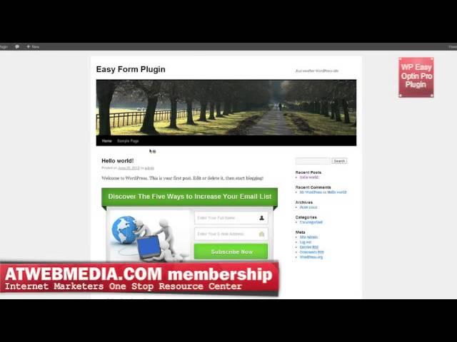 How to Put Optin Form Over Video   Easy Optin Pro WordPress Plugin