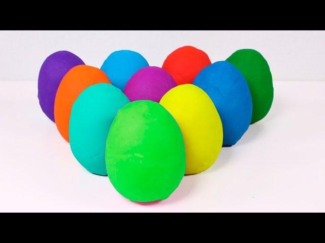  DINO EL DINOSAURIO  Abriendo huevos sorpresas de Play Doh | Vídeos de Juguetes