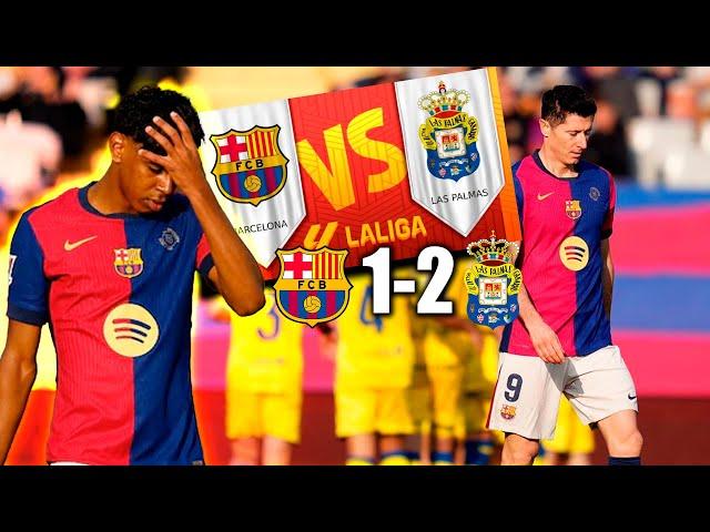 BARCELONA vs LAS PALMAS 1-2 | GOLES y RESUMEN del PARTIDO | LA LIGA 2024