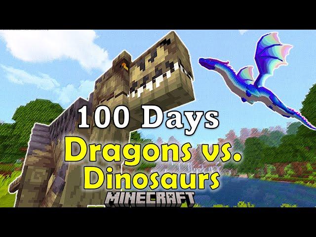 100 Days Dragons Vs. Dinosaurs in Minecraft / Epi. 01: Everything wants to eat me!