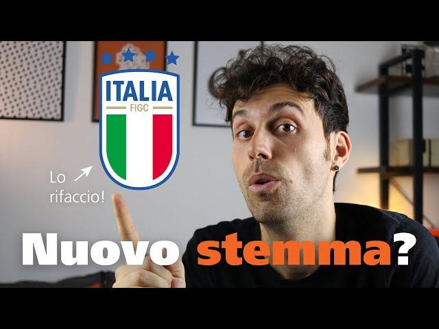 Critico e RIFACCIO il nuovo logo della Nazionale di Calcio Italiana 