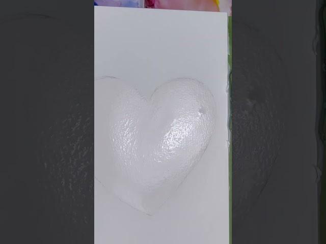 Super easy watercolour heart using the wet on wet technique! #beginnerwatercolor #watercolor
